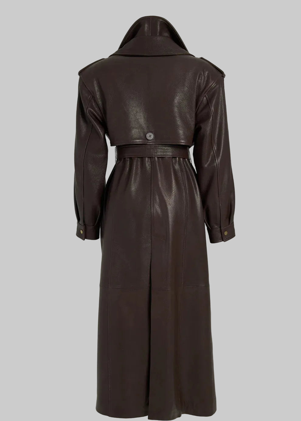 Trench Khloe din piele naturala premium