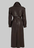 Trench Khloe din piele naturala premium