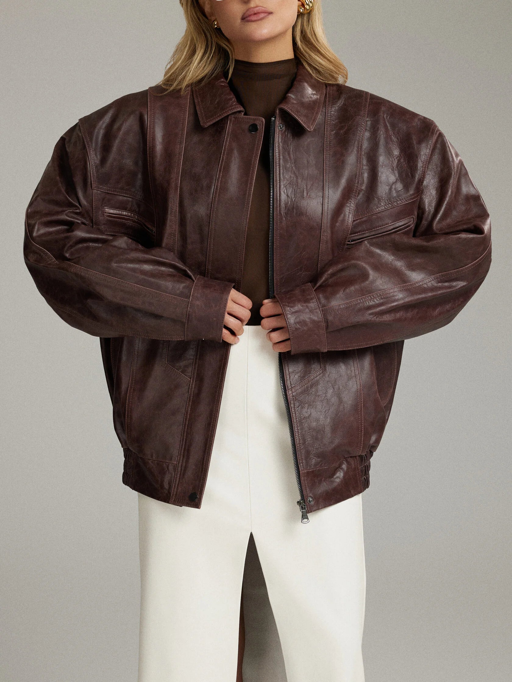 Geaca Paris din piele naturala premium