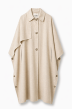 Pure linen trench cape — ZEYA | ILÈR