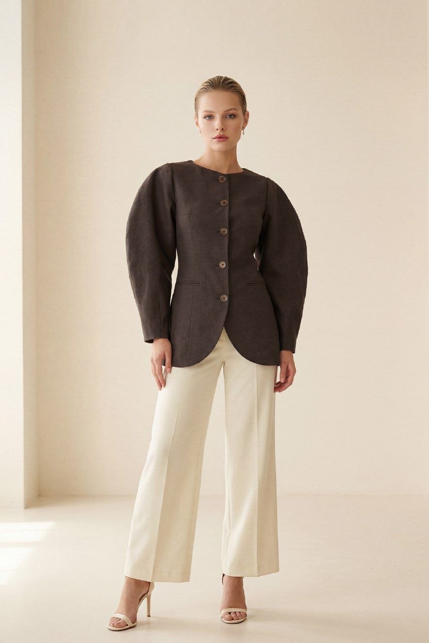 Pure linen jacket — ÉLOISE | ILÈR