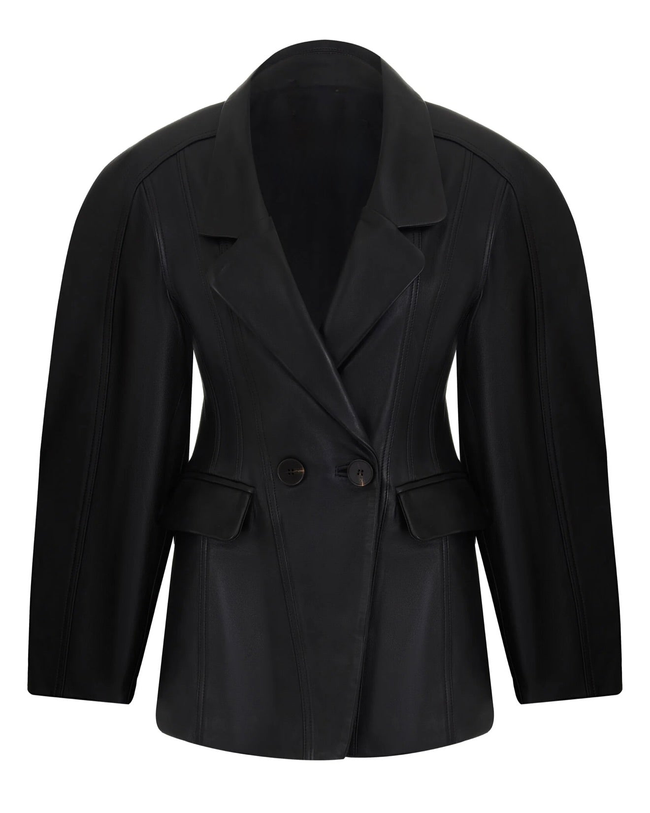 Monik fitted jacket made of premium natural leather