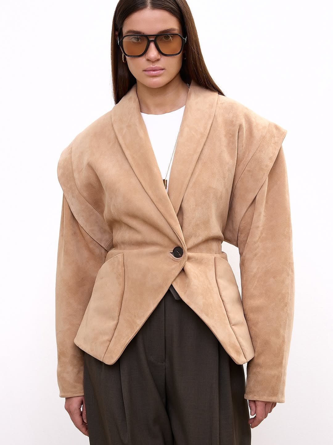 Leather blazer — MOLLY