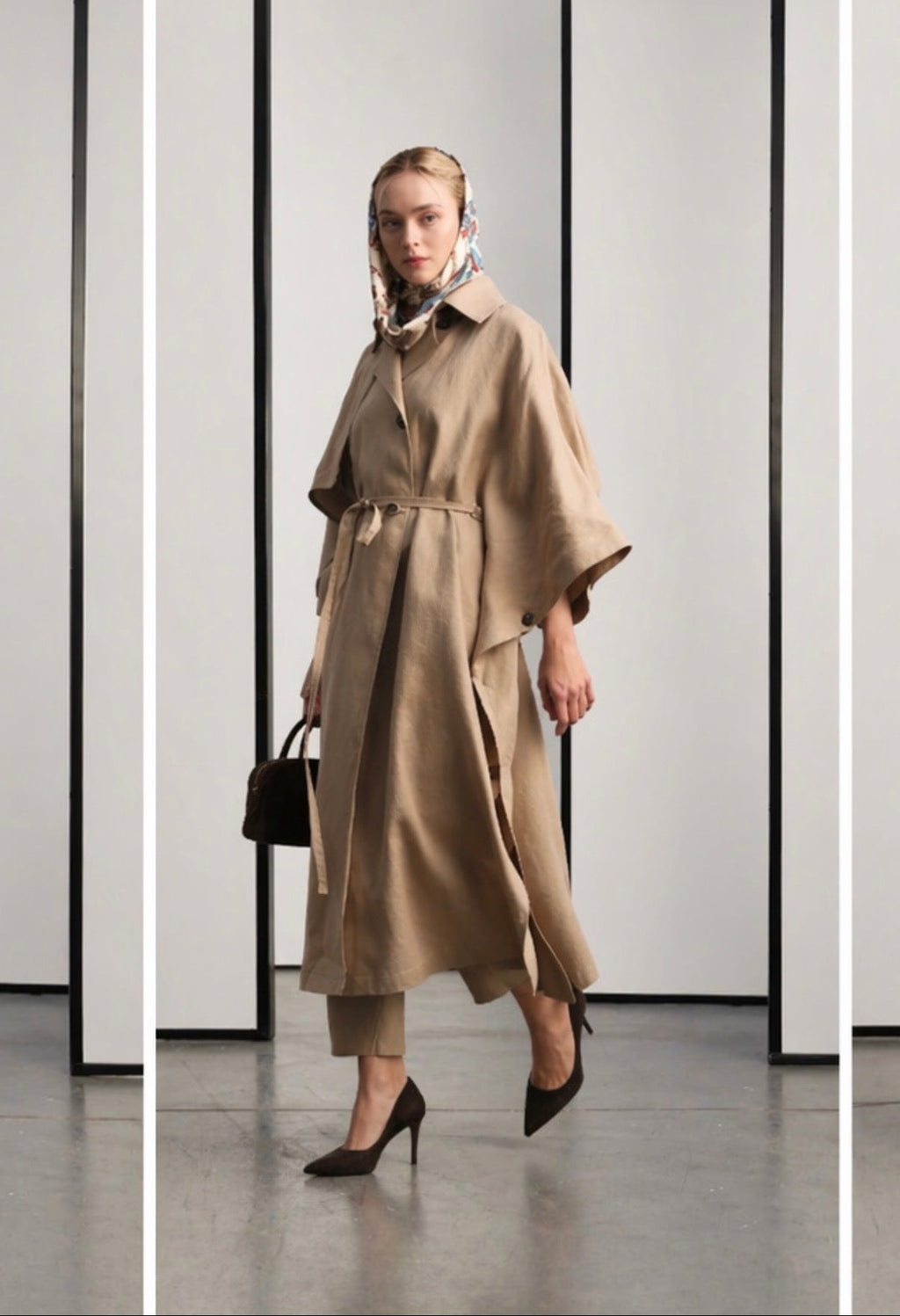 Pure linen trench cape — ZEYA | ILÈR