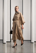 Pure linen trench cape — ZEYA | ILÈR