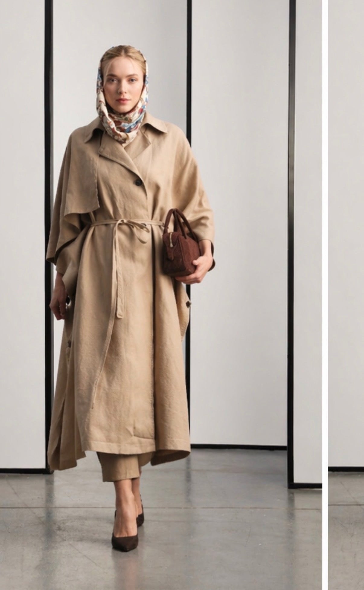Pure linen trench cape — ZEYA | ILÈR