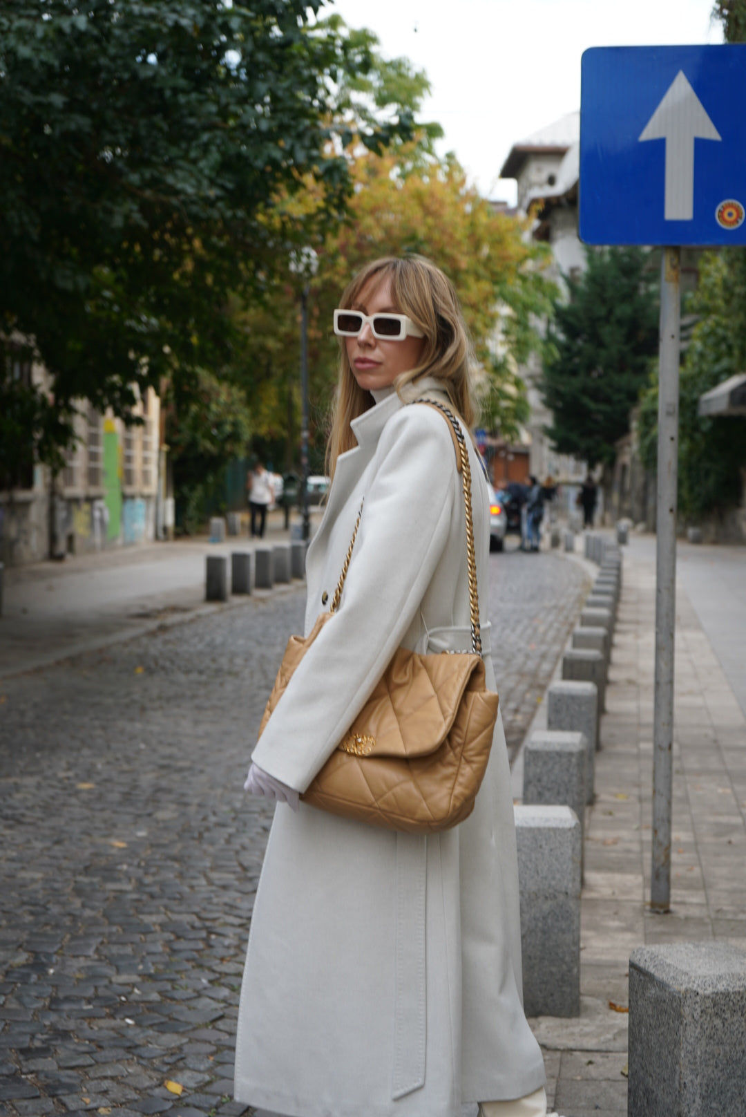 Cashmere coat — KARIN, 120 cm