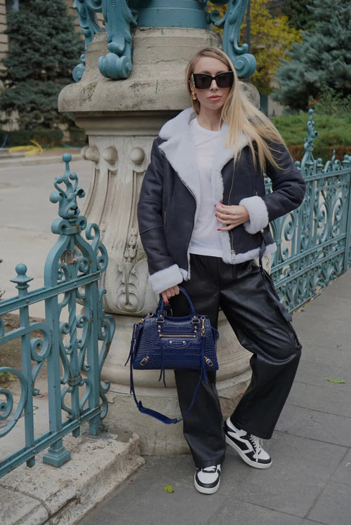 Cojoc din blana naturala de oaie Sky - ÌNURI