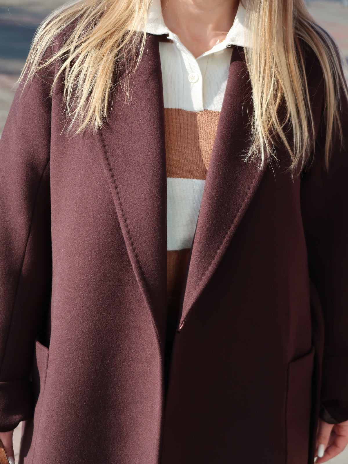 Cashmere coat — MILLA, 105 cm