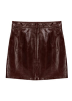 Leather mini skirt — ARIA | ILÈR