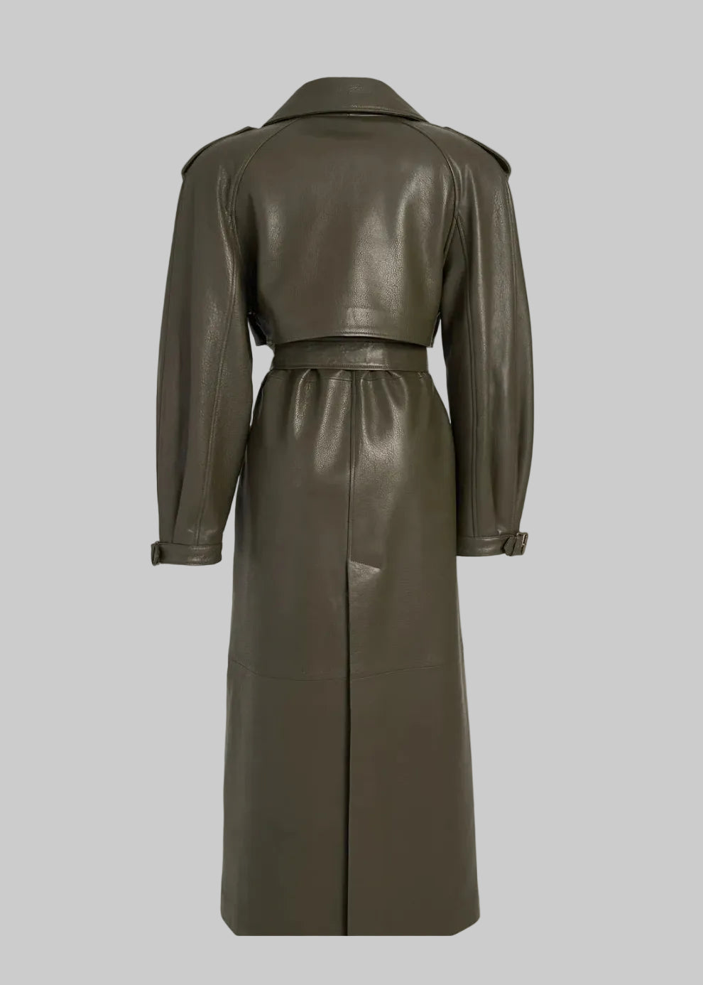 Lambskin leather trench coat — MIRA | ILÈR