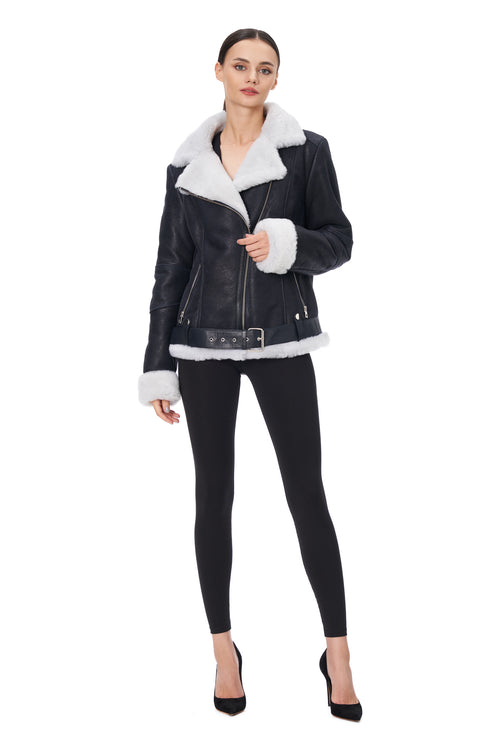 Cojoc din blana naturala de oaie Sky - ÌNURI