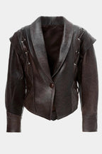 Lambskin leather jacket — DIA | ILÈR