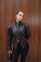 Lambskin leather jacket — DIA | ILÈR