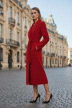 Red cashmere coat — JOY | ILÈR