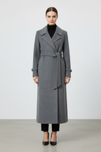 Cashmere coat — LUCIA, 123 cm
