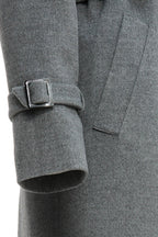 Grey cashmere coat — LUCIA | ILÈR
