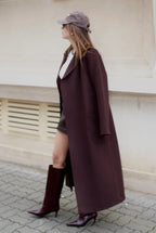 Brown cashmere coat — ROCHEL | ILÈR