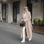 Beige cashmere coat — SISI | ILÈR