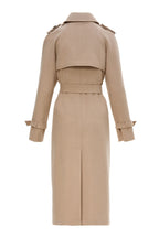 Beige cashmere trench coat — SOFI | ILÈR