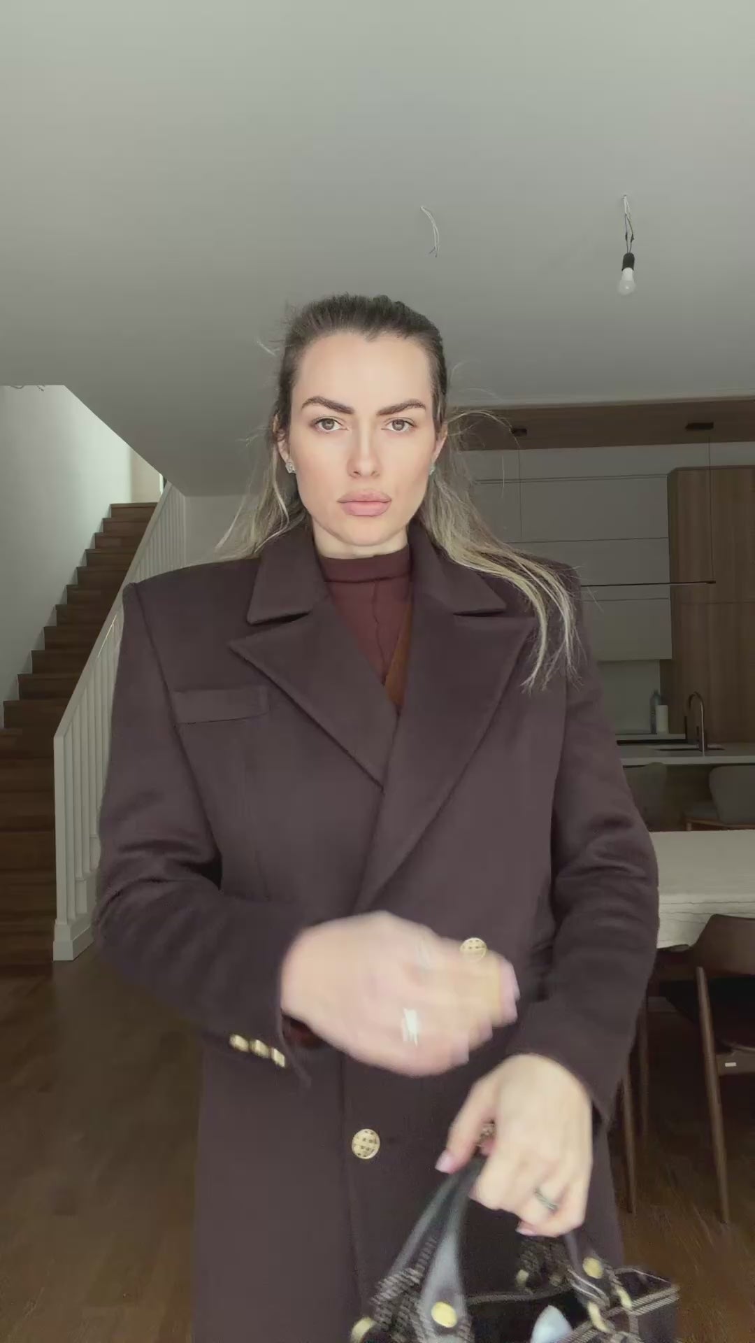 Cashmere coat — VICTORIA, 135 cm