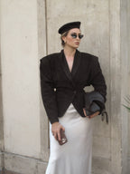 Lambskin leather blazer — MOLLY | ILÈR