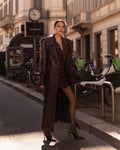 Waxed leather trench coat — HAZEL | ILÈR