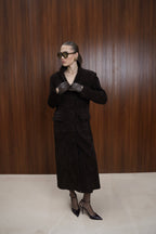 Suede leather trench coat — KYLE | ILÈR