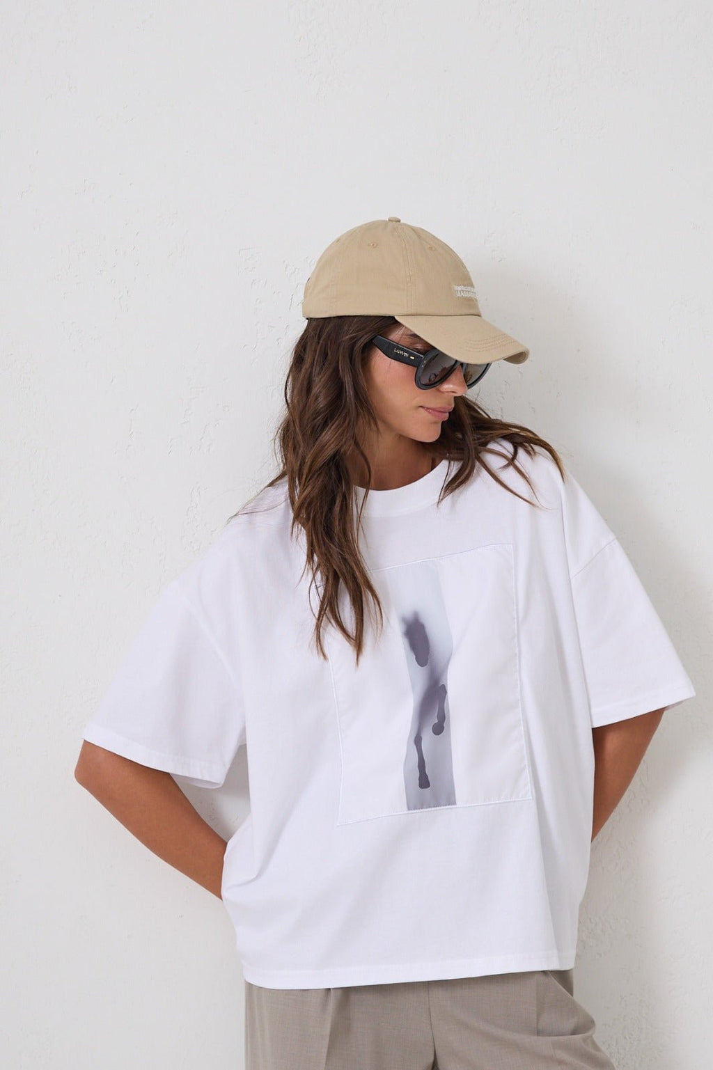 White cotton t-shirt — HOU | ILÈR