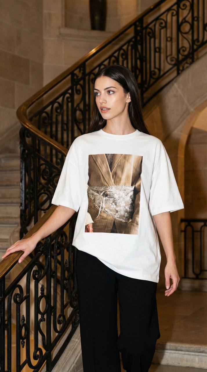 Cotton t-shirt with print — LÈA | ILÈR