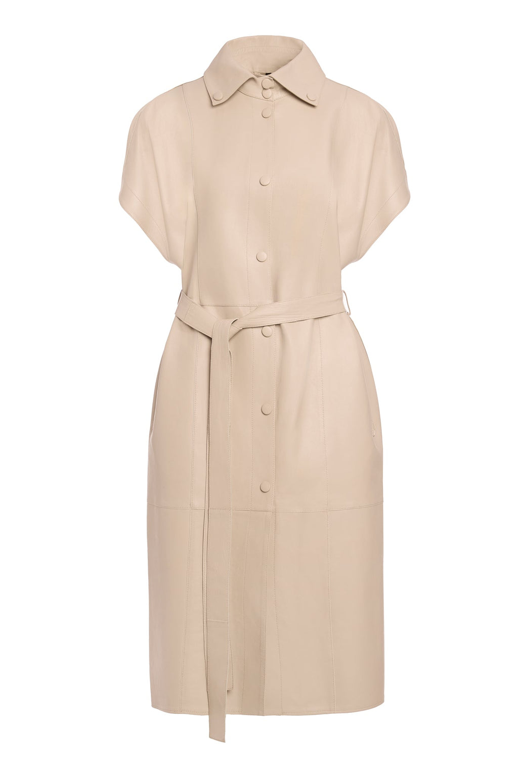 Vesta - rochie Ova din piele naturala premium - ILÈR